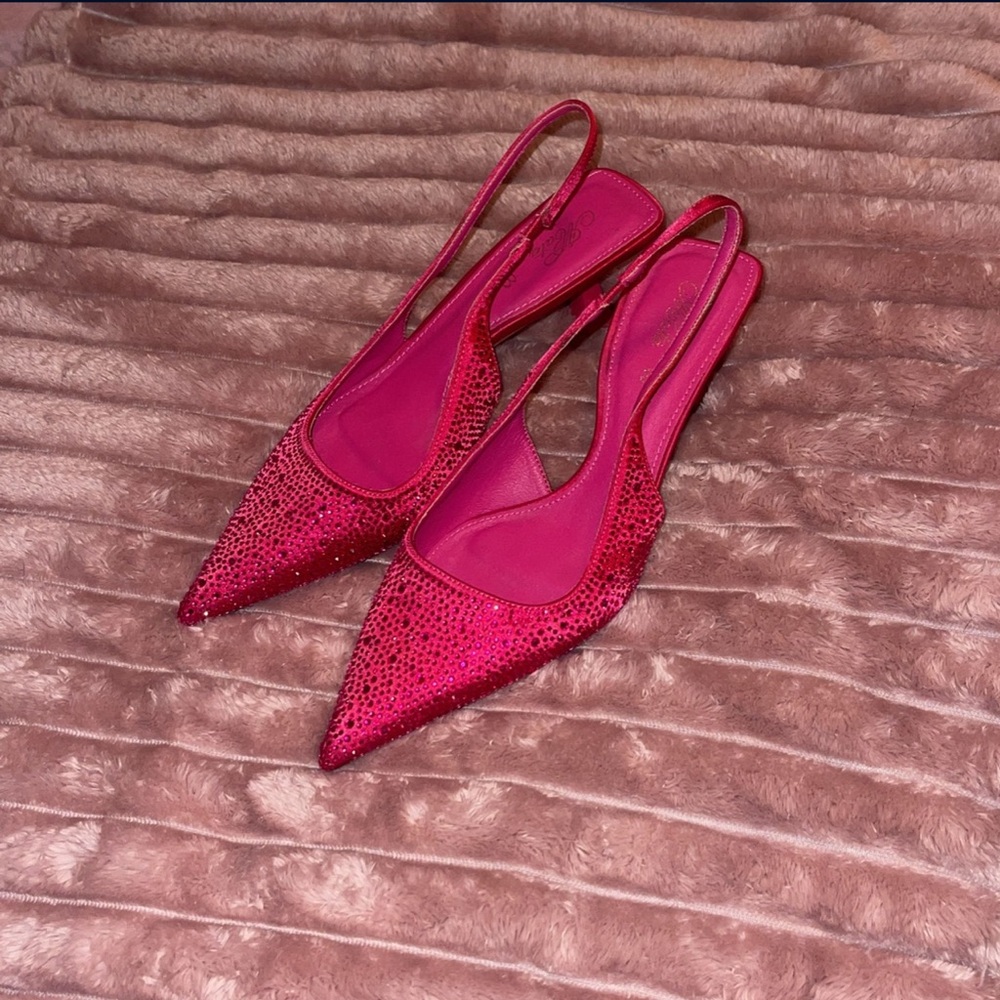 Pink Rhinestone Heels Size 8